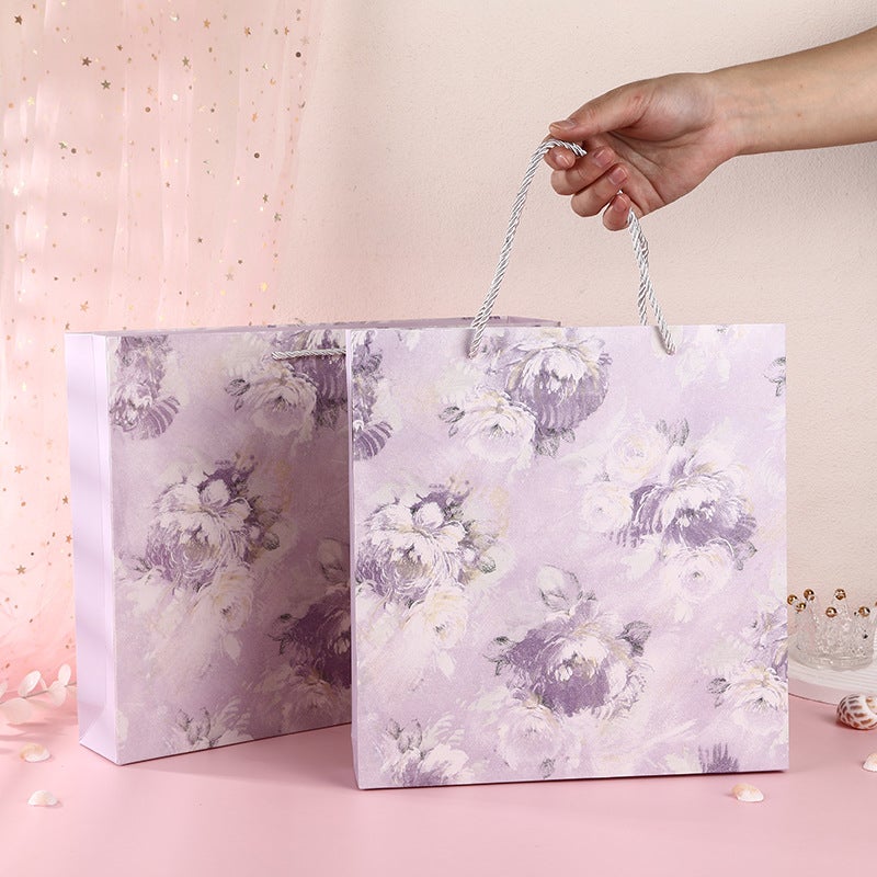 Spot Simple Large Handbag Clothing Store Shopping Paper Bag Gift Bag Hand Packaging Bag Cosmetics - Image 1